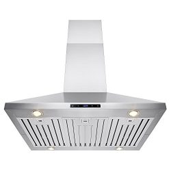 FIREBIRD 36″ Stainless Steel Island Mount Powerful Cooking Fan Kitchen Vent Range Hood