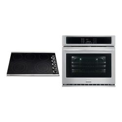 Frigidaire Gallery 2-Piece Stainless Steel Kitchen Package with FGEW3065PF 30″ Single Elec ...