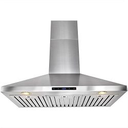 FIREBIRD 36″ Powerful Stainless Steel Wall Mount Kitchen Cooking Fan Range Hood Touch Cont ...