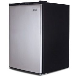 Della 3.0 cu ft Upright Compact Freezer, Reversible Door, Freestanding, Stainless Steel