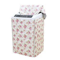 [Egbinmd]Washing machine cover can be waterproof sunscreen New style flower pattern Washing mach ...