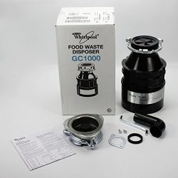 Whirlpool GC1000XE 1/3 hp in Sink Disposer, Black