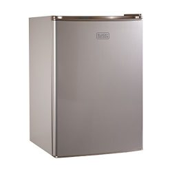 BLACK+DECKER BCRK25V Compact Refrigerator Energy Star Single Door Mini Fridge with Freezer, 2.5  ...