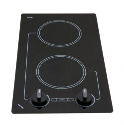 Kenyon B41601 6-1/2-Inch Caribbean 2-Burner Cooktop with Analog Control UL, 120-volt, Black