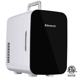 Kinverch Mini Fridge Electric Cooler and Warmer (6 Liter / 6 Can Plus) :110v AC / 12V DC Portabl ...