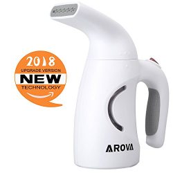 Arova Clothes Handheld Steamer 140ML Portable Garment Steamer, 2 Min Heat-up Premium Fabric Stea ...