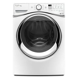 White Whirlpool 4.5 Cu. Ft. Duet Steam Front Load Washer WITH…