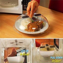 Microwave Hover Cover,Food Splatter Guard Lid Plate Cover Dishwasher-Safe & BPA-Free 11.5 –  ...