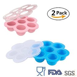 2 Pack Silicone Egg Bites Mold for Instant Pot Accessories – Fits Instant Pot 5,6,8 qt Pre ...