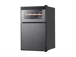 Monoprice Strata Home 2-in-1 Wine and Beverage Cooler – Dual Thermostat Touch Screen Contr ...