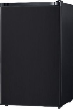 Midea WHS-160RB1 Compact Single Reversible Door Refrigerator and Freezer, 4.4 Cubic Feet, Black