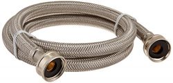 Certified Appliance Accessories Braided Stainless Steel Washing Machine Hose, 4ft