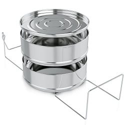 Instant Pot Accessories – Stackable Stainless Steel Pressure Slow Cooker Steamer Insert Pans – 6 ...