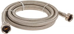 Certified Appliance Accessories Braided Stainless Steel Washing Machine Hose, 8ft