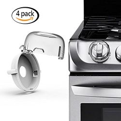 Youkwer Kitchen Gas Stove Knob Covers Oven Knobs Protector Childsafety locks for Baby Child Todd ...