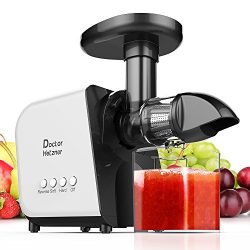 Juicer, Doctor Hetzner Slow Masticating Juicer Extractor with Reverse Function, Cold Press Juice ...