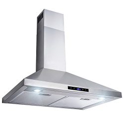 AKDY 30″ Wall Mount Stainless Steel Touch Control Kitchen Range Hood Cooking Fan