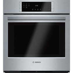 Bosch HBN8451UC 800 27″ Stainless Steel Electric Single Wall Oven – Convection