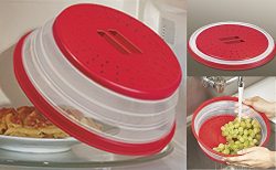 Microwave Collapsible Food Cover (Red)