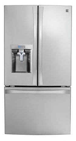 Kenmore Smart 75043 24 cu. ft. French Door Bottom-Mount Refrigerator in Stainless Steel –  ...