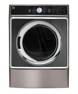 Kenmore Elite 81963 9.0 cu. ft. Front Control Electric Dryer with Accela Steam in Metallic Silve ...