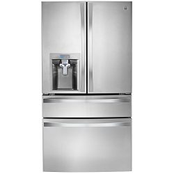 Kenmore Elite 72483 29.9 cu. ft. 4 Door Bottom Freezer Refrigerator with Dispenser in Stainless  ...