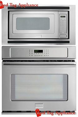 Bundle – 3 items: Frigidaire Professional 3 Piece 27″ Stainless Steel Electric Wall Oven/M ...