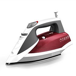 BLACK+DECKER Vitessa Advanced Steam Iron with Dual-Position Cord, Red, IR2050