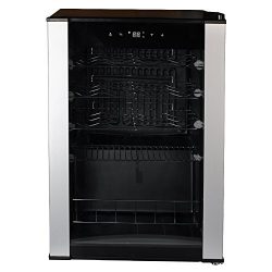 SMETA 19 Bottles Wine Refrigerator Under Counter Wine Cooler Cellar for Champagne Beer Quiet Ope ...