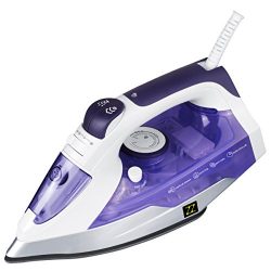 ZZ ES23311-P 1400-Watt Steam Iron with Non-stick Ceramic Soleplate, Purple