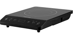 Gourmia GIC200 Multifunction Digital Portable 1800 Watt Induction Cooker Cooktop Countertop Burn ...