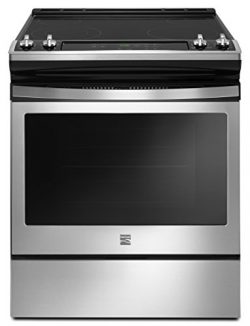 Kenmore 95113 4.8 cu. ft. Self Clean Front Control Electric Range in Stainless Steel, includes d ...