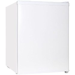 Midea WHS-87LW1 Compact Reversible Single Door Refrigerator and Freezer, 2.4 Cubic Feet, White