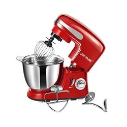 Stand Mixer CHEFTRONIC SM-928 350W Kitchen Mixer 4.2qt Stainless Bowl 6 Speed Electric Mixer wit ...