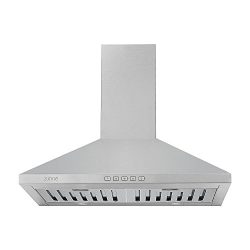 Zuhne Ventus 30 inch Range Hood With Chimney Extension for 9′ – 11′ Feet Ceiling