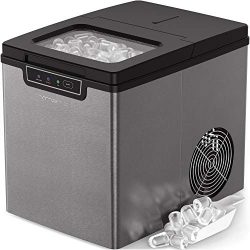 Vremi Countertop Ice Maker – Ice Cubes Ready in 9 Mins – Makes 26 lbs Ice in 24 hrs  ...