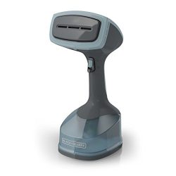 BLACK+DECKER Advanced Handheld Garment / Fabric Steamer with 3 Attachments, Gray/Blue, HGS200