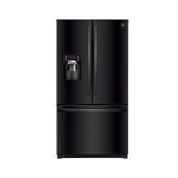 Kenmore 73049 25.6 cu.ft. French Door Refrigerator with Bottom-Freezer in Black, includes delive ...