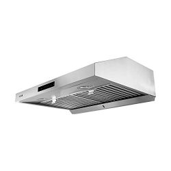 VESTA 860CFM 30” Stainless Steel Under Cabinet Range Hood 6 Speeds With Touch Screen Hard Wire