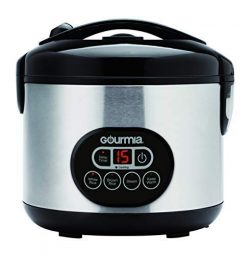 Gourmia GRC770 12 Cup (Cooked) Rice Cooker and Steamer For Grains and Hot Cereal – Steam B ...