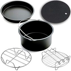 Air Fryer Accessories,for Phillips Air Fryer and Gowise Air Fryer Fit all 3.7QT-5.3QT-5.8QT ,Set ...