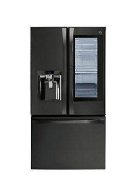 Kenmore 4674077 French Refrigerator with Preview Grab-N-Go Door, 29.6 cu. ft, Black Stainless Steel