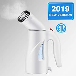 Homitt Handheld Clothes Steamer Portable Travel Steamer Clothes Wrinkle Remover/Soften/Sanitize/ ...