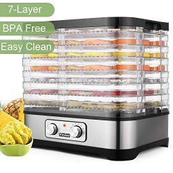 Food Dehydrator Machine – BPA Free Drying System With Nesting Tray – For Beef Jerky  ...