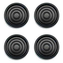 Isolate IT Sorbothane Anti-Vibration Washer and Dryer Machine Floor Pads (Black)