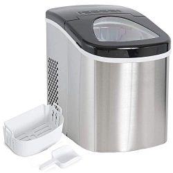 Deco Gear Electric Ice Maker Compact Top Load 26 Lbs. Per Day (Stainless Steel)