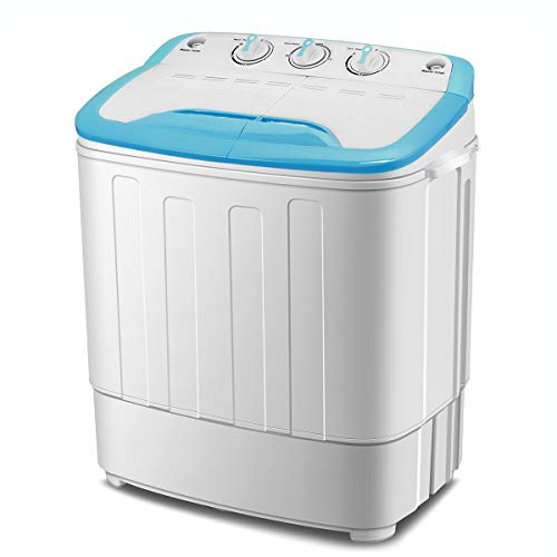 ZeoOne 13 LBS Mini Portable Compact Twin Tub Washing Machine, Washer ...