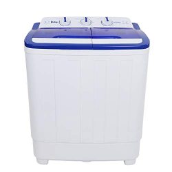 ZOKOP Portable Washing Machine,16 lbs Compact Twin Tub Washer and Spin Dryer for Apartment, Dorm ...