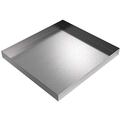 27" x 25" Compact Washing Machine Drip Pan (Stainless Steel