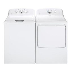 GE Top Load Deep Rinse GTW330ASKWW 27″ Washer with GTD33GASKWW 27″ Front Load Gas Dr ...